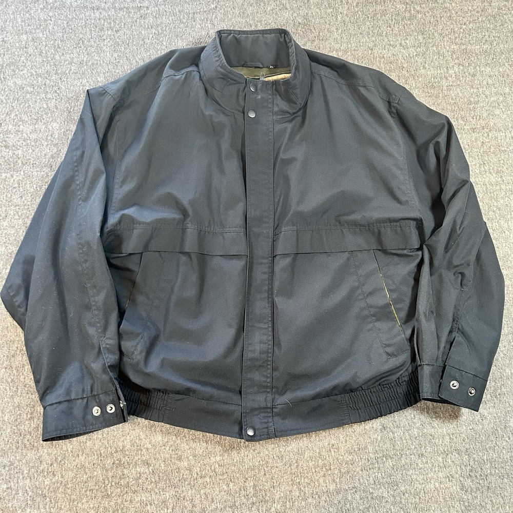 Vintage Christopher Hayes‎ Jacket with Wool blend Zip-out Liner Mens XL Navy Zip